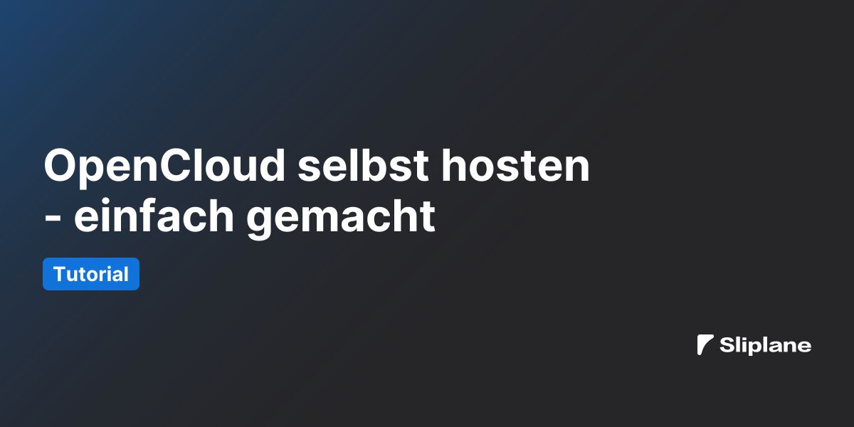 OpenCloud selbst hosten - einfach gemacht